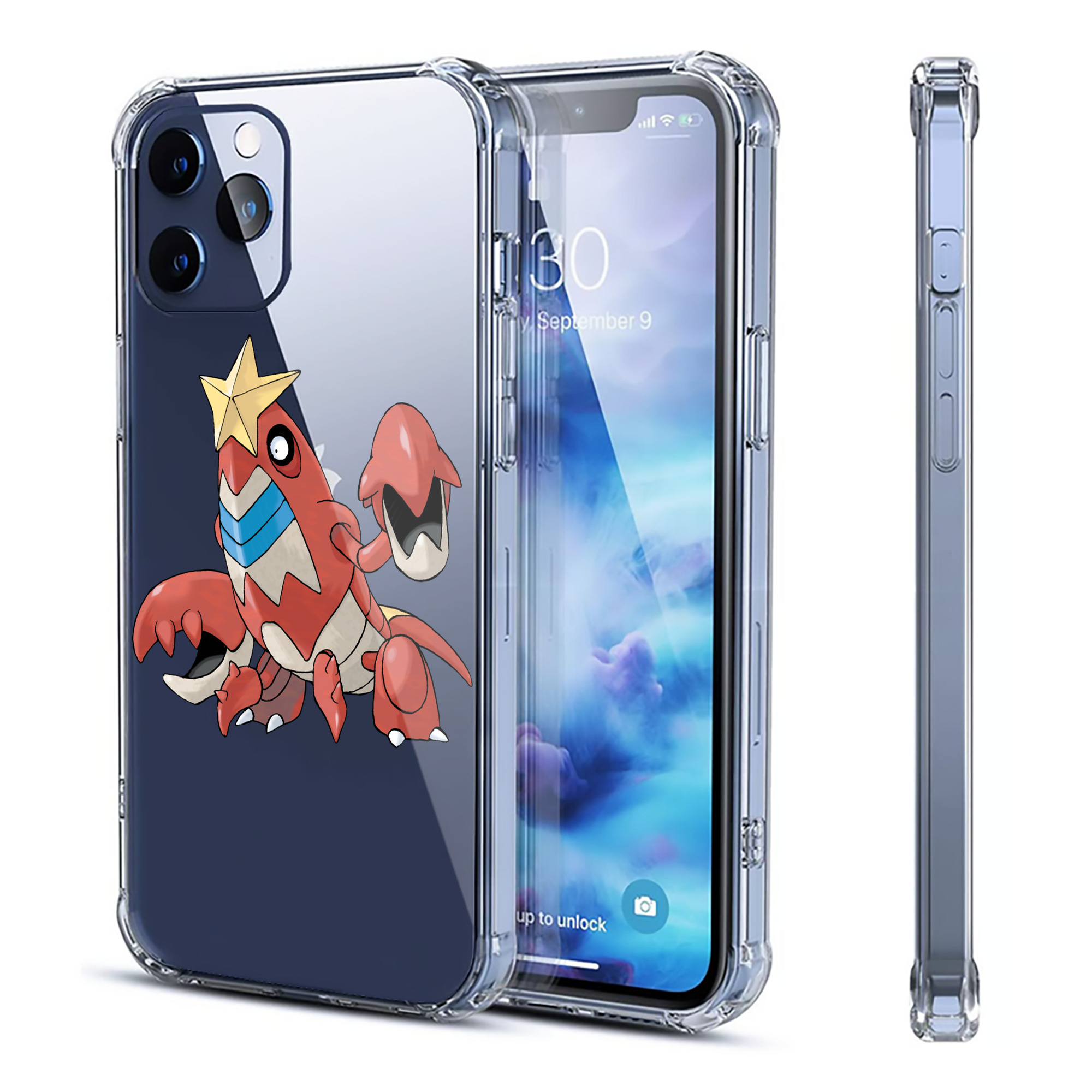 （画像用） ポケットモンスター Pokémon 【iPhone 12シリーズ対応】透明スマホケース（クリアソフトケース）